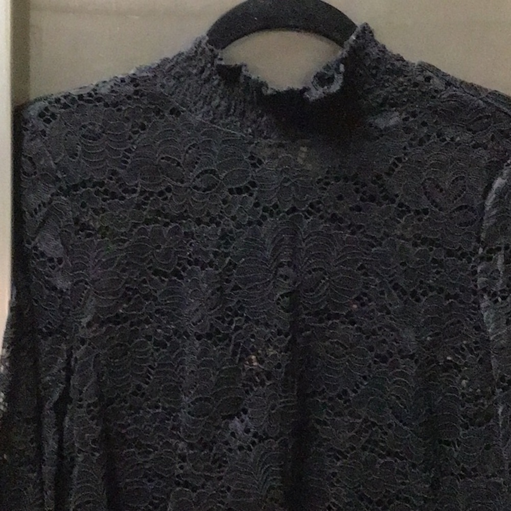 Elegant Black Lace Top